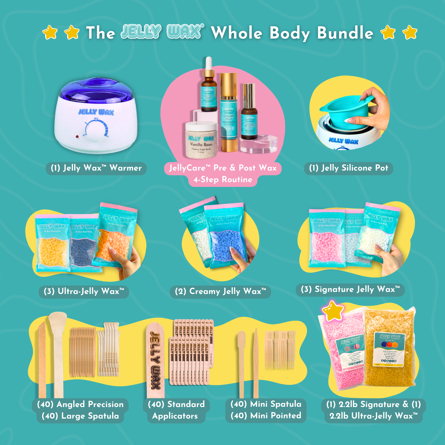 Jelly Wax® All-In-One Wax Bundle