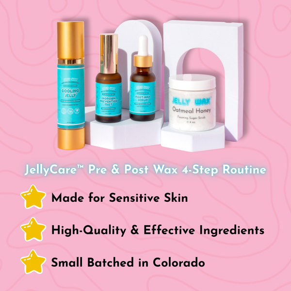 JellyCare™ Pre & Post Wax 4-Step Routine