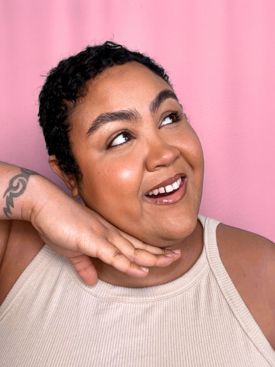Close-up of smooth skin after waxing